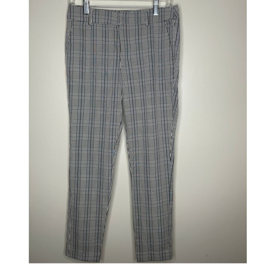Kut From the Kloth Womens Gray & Black Straight leg Work Wear Trouser Pants  0